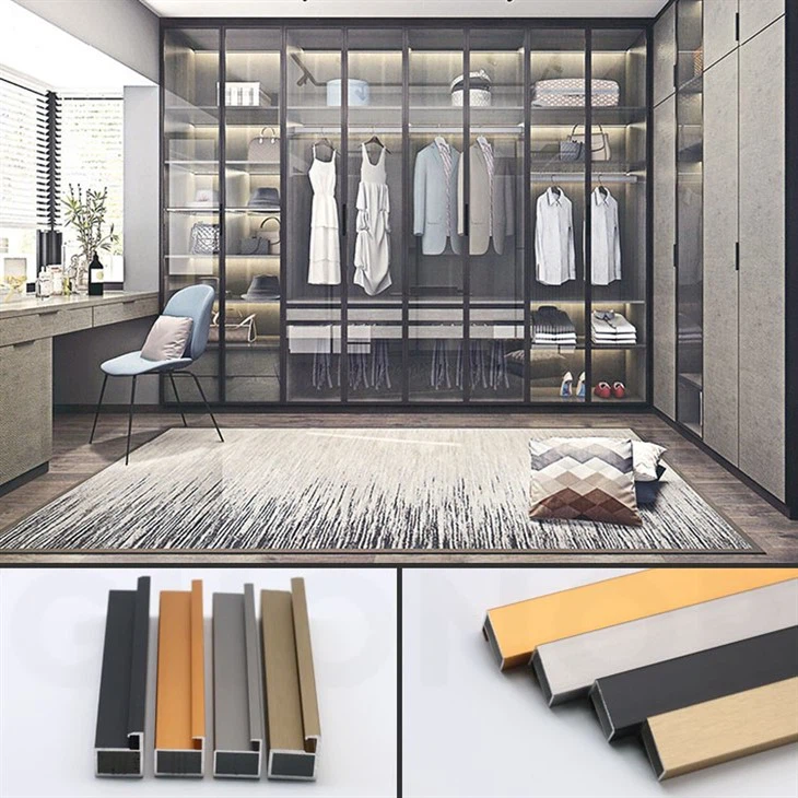 aluminum frame glass cabinet doors