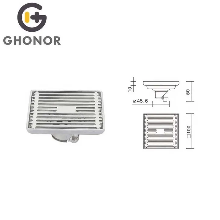 kitchen square floor drain