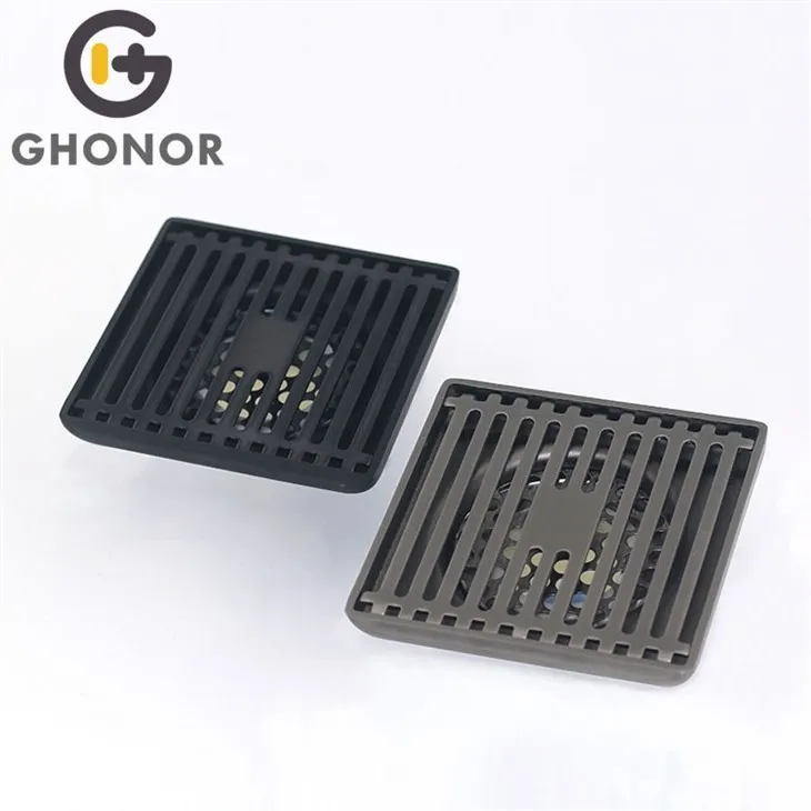 black floor waste grate